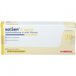 Saizen 20 MG / 2,5 ml Cartridge Saizen 20 MG / 2,5 ml Cartridge